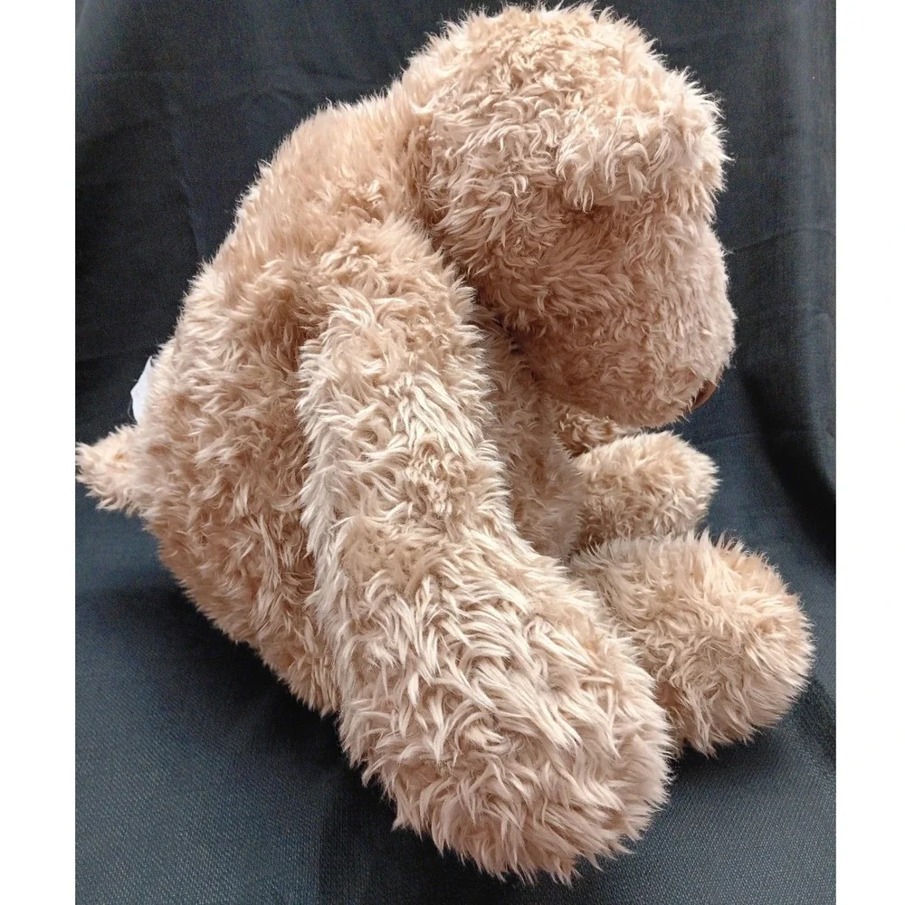 Pottery Barn Kids Gund Tan Shaggy Plush Teddy Bear Clancy Stuffed Animal 14 Inch